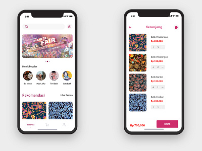 E-commerce Batik.id UI App Concept