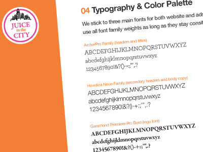 Style Guide Typography