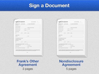 Sign A Document bent document documents fold ipad page paper shadow