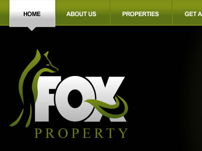 Property Website/Branding Project fox green logo olive property