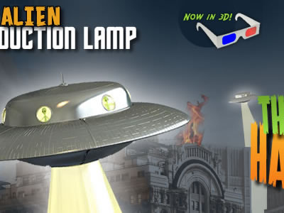 Alien Abduction Lamp Design 3d alien switcher ufo