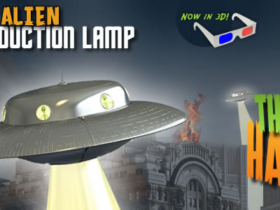 Alien Abduction Lamp Design