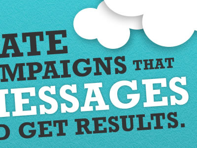 Email Campaign blue clouds strong