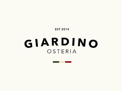 Giardino Osteria #2 brand italian logo restaurant