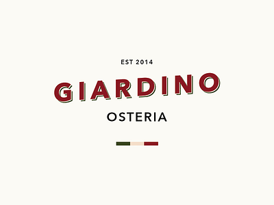 Giardino Osteria #3 brand italian logo restaurant