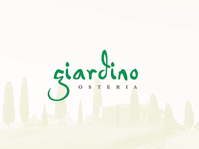 Giardino Osteria #4 brand italian logo restaurant