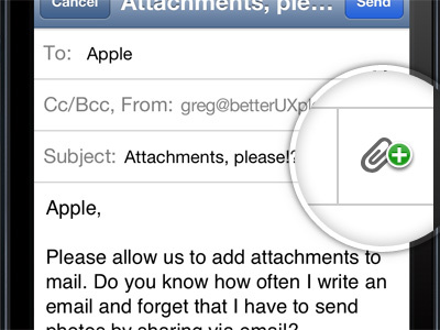 iOS Mail Attachments