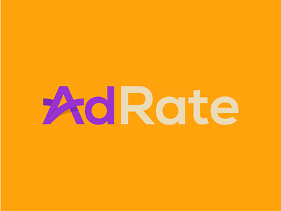 AdRate Logo Draft branding icon id identity logo xclv