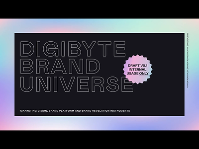 DigiByte Blockchain Brand Universe blockchain branding crypto digibyte identity