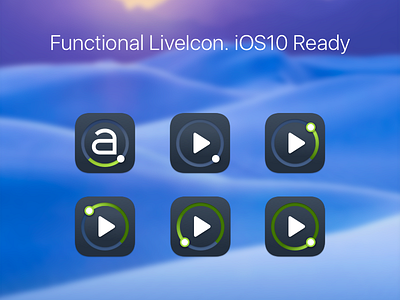 Functional LiveIcon. iOS10 Ready icon interactive ios10 livebrand logo rebranding