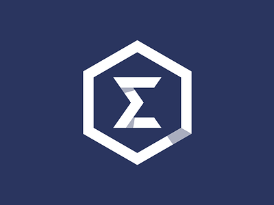 Emotiq ICO asset blockchain branding crypto hexagone logo minimalistic
