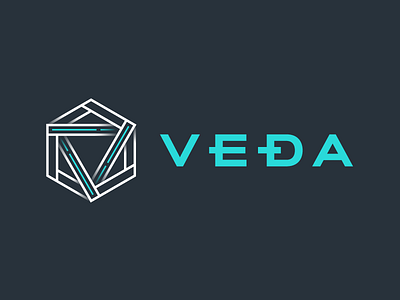 Veda Secure Blockchain asset blockchain branding crypto logo minimalistic