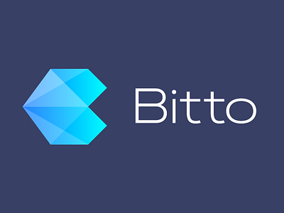 Bitto exchange asset blockchain branding crypto logo minimalistic