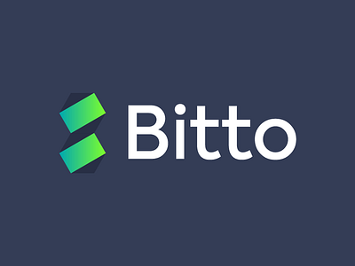 Bitto exchange asset blockchain branding crypto logo minimalistic