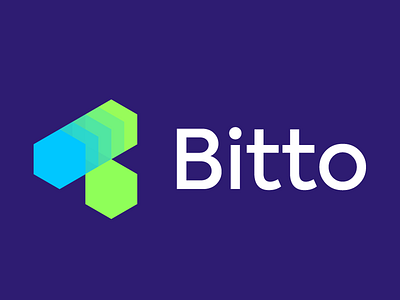 Bitto exchange asset blockchain branding crypto logo minimalistic