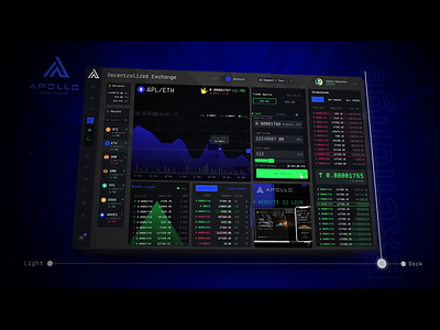 Apollo Dex blockchain branding crypto dashboard dex exchange ui dashboard