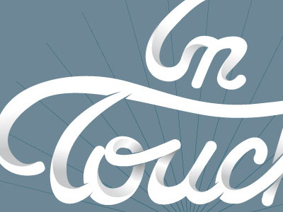 Logo In Touch variation logo type typography
