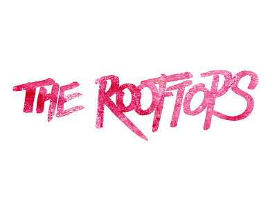 the Rooftops blog design graphic graphisme handmade logo logotype typography