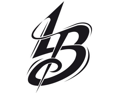 Tatouage L.B dessin drawing initials lb lettering lettering tatoo typography