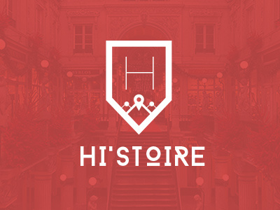 Logo Application Hi'stoire application design hi histoire history logo logotype mobile museum uxdesign webdesign