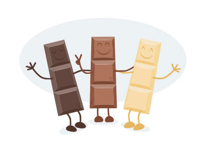 Trois Chocolats amis character chocolat chocolate design friends illustration nantes three trois