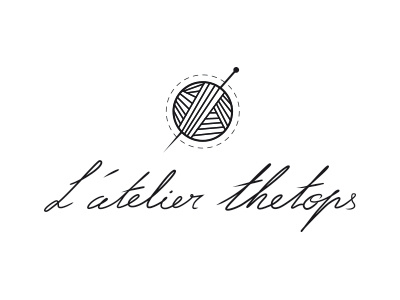 Recherche Atelier Thetops atelier logo logotype nantes needle planet textile tignasse typo typography wool world