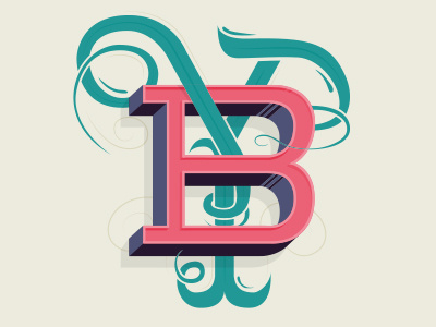 BY Monogram by freebies illustrator la letter lettering monogram monogramme nantes tignasse typo typography