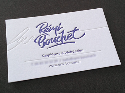 Personnal business card business card carte design graphic letter letterpress print professional visite web webdesign