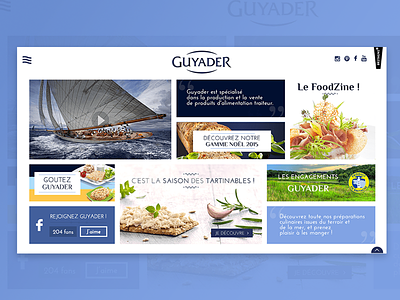 Traiteur de la mer catering design ergonomie food layout mer onepage sea seafood traiteur web webdesign