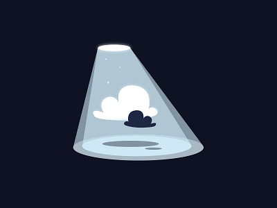 A UFO meet some clouds alien cloud icon illustration light meeting nantes nuages picto rencontre ufo