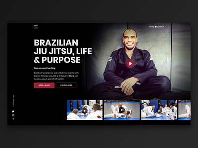 Coach Daniel Jacaré branding design marketing typography ui ux web web design