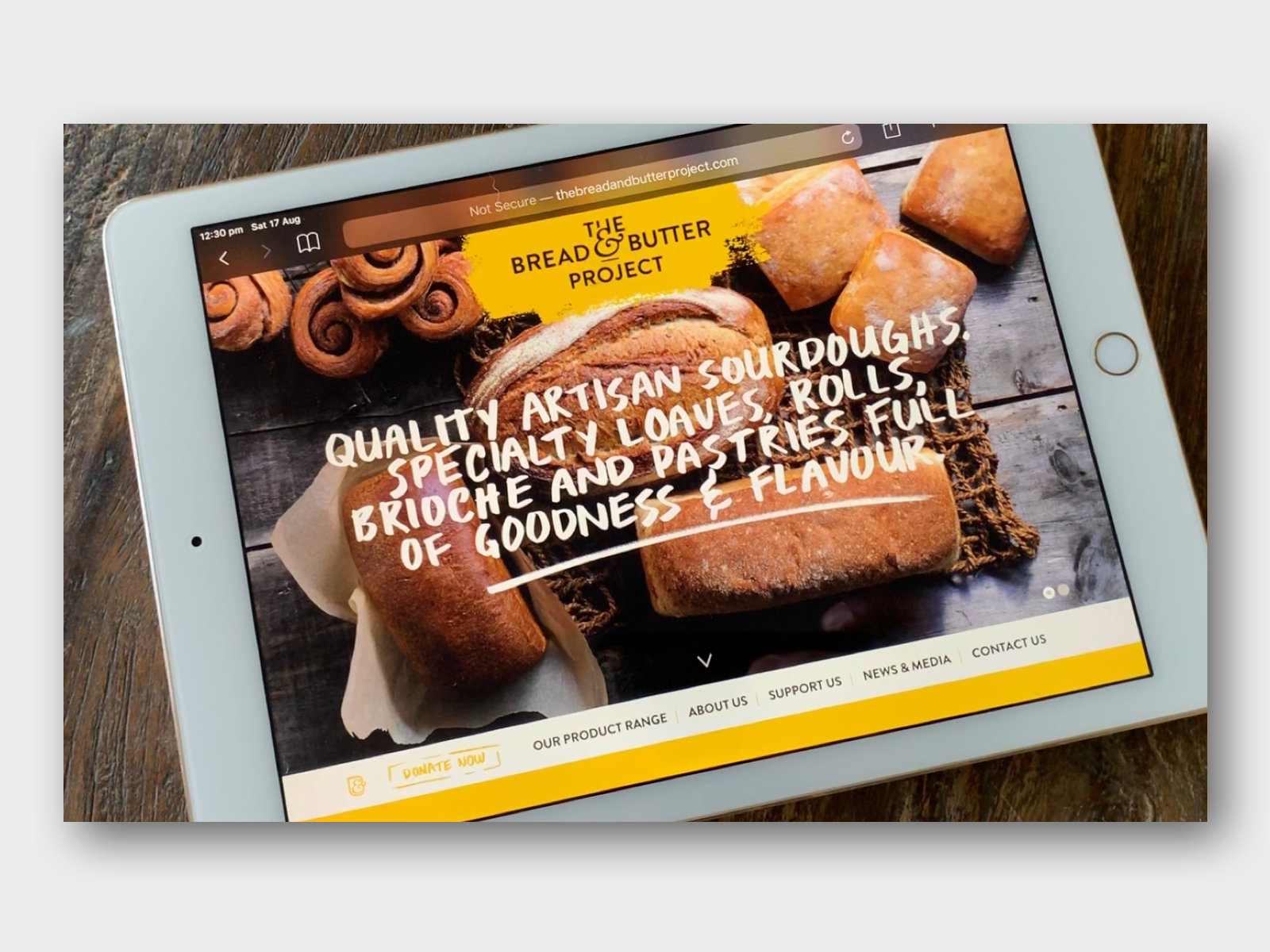 The Bread and Butter Project. WordPress Theme development. by Antonio