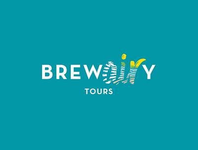 Brewairy Tours branding design typography vector