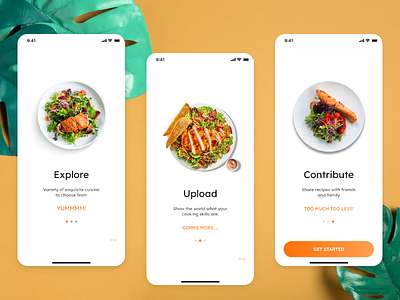 Chefie - Learn to cook - iOS Onboarding