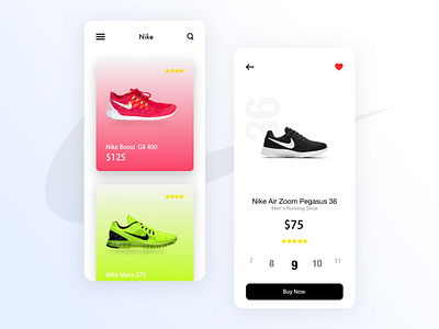 Nike - Store app concept app design interaction design interactive design sketch ui ux user experience user interface design visual design