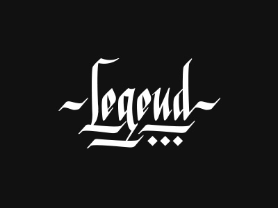 Legend calligraphy lettering mexico vector