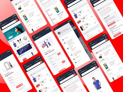 E Commerce App Design Presentation adobe xd android app design branding covid 19 covid19 daily ui dashboard app dashboard ui inspiration interaction ios app design mobile app design mobile ui sign in signup ui ui design uiux