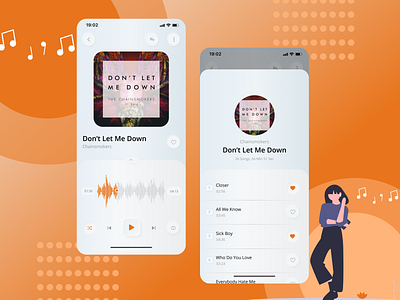 Music App design fashion figma illustration minimal music app music player ui neumorphism presentation skeuomorphism softui ui design