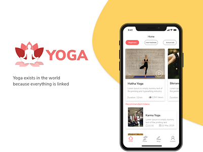 YOGA iOS App ios app presentation ui ui ux uidesign yoga