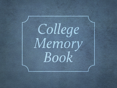 College Memory Book