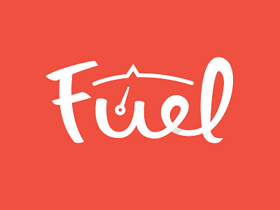 Fuel Logo flat fuel gas hand drawn logo power script simple typeography