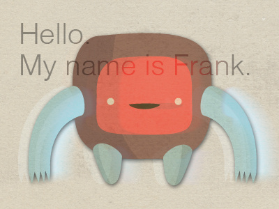 Frank blend character creature monster paper texture