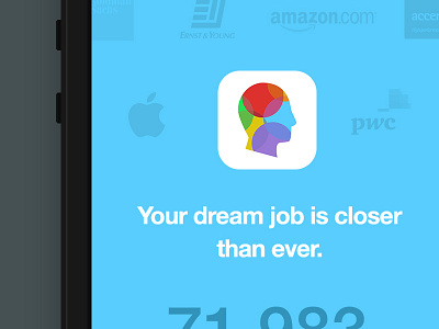 Dream Job App amazon app apple beta flat icon ios iphone launch screen ui ux