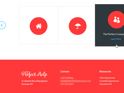 Perfect Help Footer browse clean footer house icons people search simple ui umbrella web