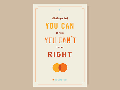 Henry Ford Poster clean poster print quote retro typography vintage