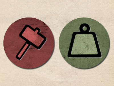 Power & Toughness grafighters icons paper simple texture