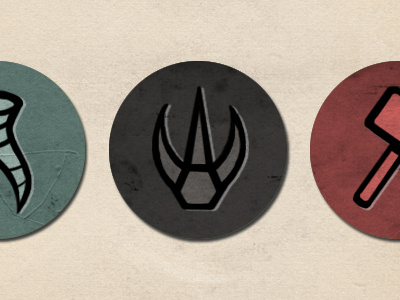 Damage grafighters icons paper simple texture