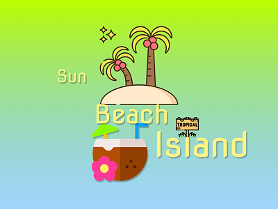 Sun Beach Island Branding branding design graphic design logo