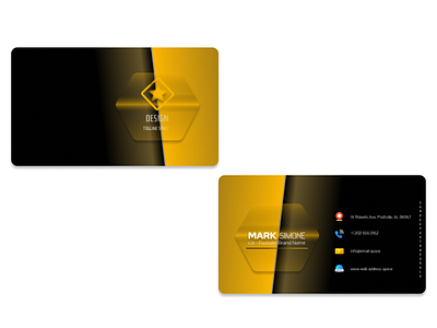 Business Card branding design dribbbleweeklywarmup graphic design