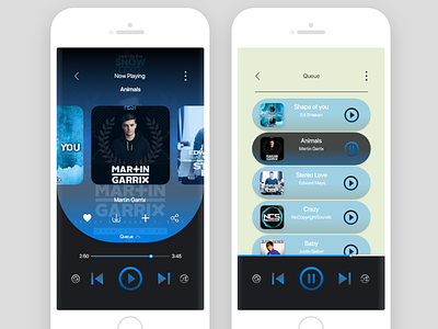 MusicApp adobe xd mobile app music app music player player ui ux